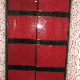 Шкаф-купе цвет  Капучино и фасад стекло 